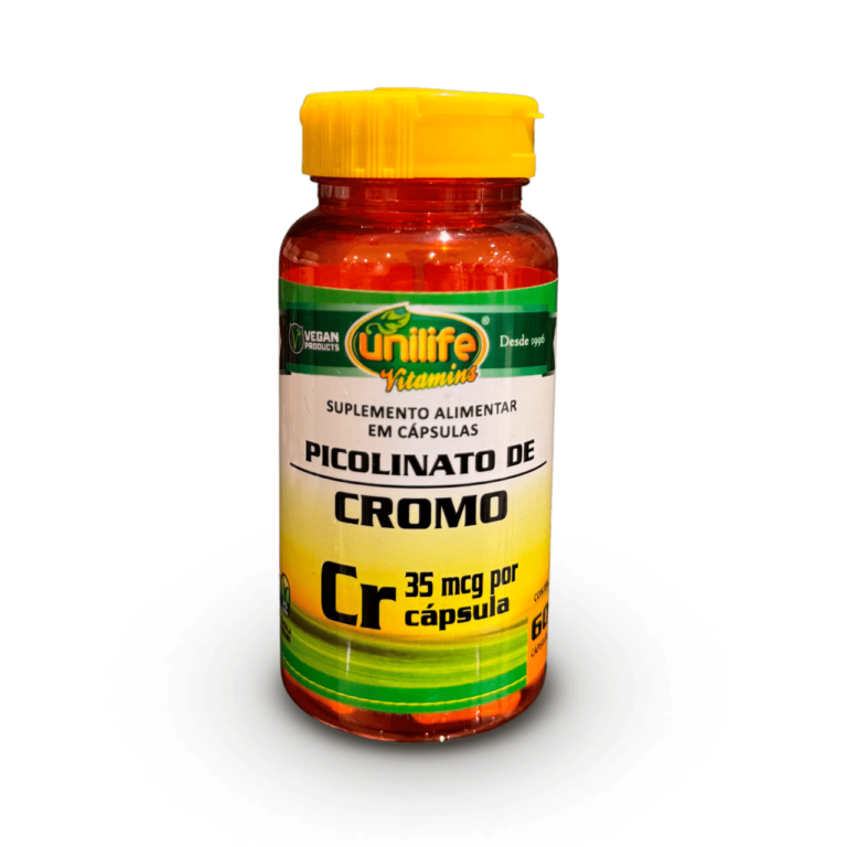 Suplemento Alimentar Picolinato de Cromo - 60 Cápsulas 35mcg por capsula-min