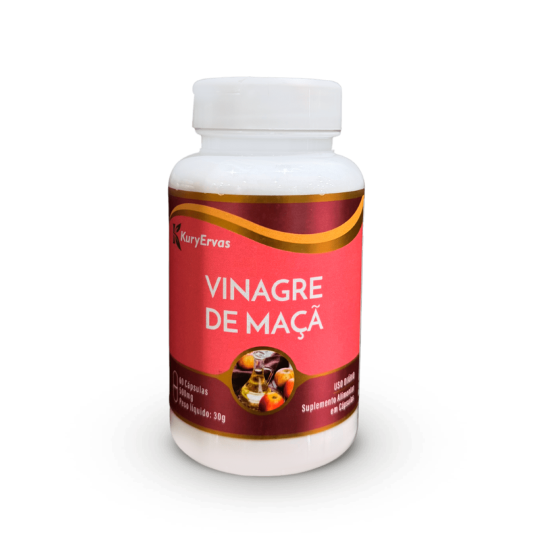 Suplemento Alimentar Vinagre de Maçã - 60 Cápsulas 500mg-min
